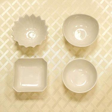 Imagem de Conjunto 18 Petisqueiras De Porcelana Diversos Formatos Lyor Branco Único