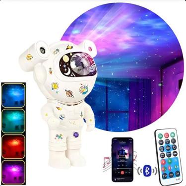 Imagem de Projetor Luz Astronauta Galáxia Som Controle Bluetooth - LIPPIN