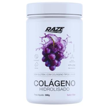 Imagem de Suplemento Alimentar Colágeno Hidrolisado 300g - Raze Labs (300g, Uva)