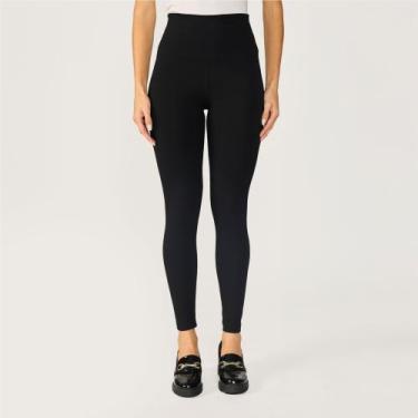 Imagem de Legging feminina cintura alta em Cotton - Tribo Livre, Preto, GG