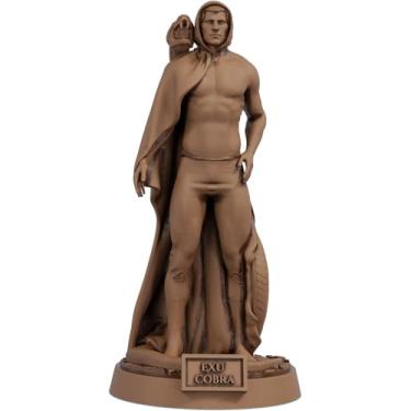 Imagem de Estátua Exu Cobra Imagem Umbanda Candomblé (Cor Madeira)