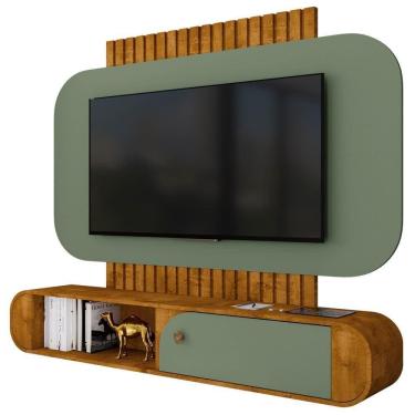 Imagem de Painel Suspenso Organico TV 55 Polegadas 156 Cm Jurere Bechara Naturalle Pistache