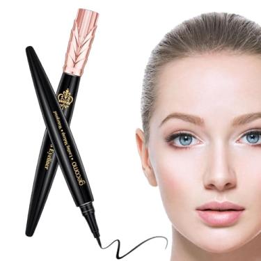 Imagem de Lápis Delineador - Maquiagem com delineador líquido | Super Slim o dia todo sem pular delineador preto à prova d'água à prova de manchas para mulheres maquiagem dos olhos Pinnkl