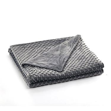 Imagem de Cobertor de edredom relaxcobertor pesado casa, Dark Grey-minky Dot, 60''x80'' Duvet Cover