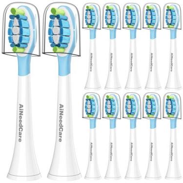 Imagem de Cabeças de reposição para escovas de dentes ANeedCare, pacote com 12 u