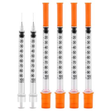 Imagem de Seringa otwooi 1mL 29G com agulha descartável, pacote de 100