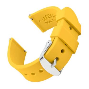 Imagem de Pulseira de relógio Archer Silicone Quick Release Naples Yellow 21 mm 