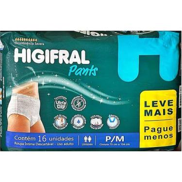Imagem de Roupa Íntima Descartável Pants Full Care P/M 16 unidades - Higifral