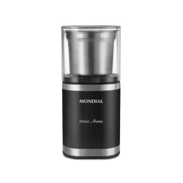 Imagem de Moedor de Café Dolce Arome Mondial Preto/Inox 180W - MCF-01-BI, 220V