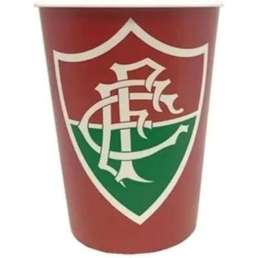 Imagem de Kit com 4 Copos Plásticos 500ml Times de Futebol – Produto Oficial Licenciado, Ideal para Festa, Presente ou Dia a Dia dos Torcedores e Colecionadores – KOALAECOM® (Fluminense)