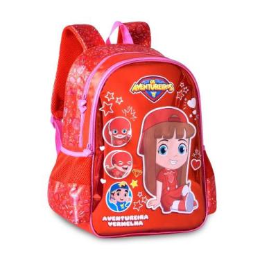 Imagem de Mochila Costas Oficial AVENTUREIRA VERMELHA GI NETO AV24035J - Clio