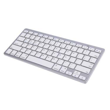 Imagem de Teclado Bluetooth Para Pc Tablet E Smartphone Sem Fio Branco - MKB