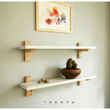 Imagem de 2 Prateleiras c/ Suporte Mão Francesa - Moderninha - Matarazzo Decor