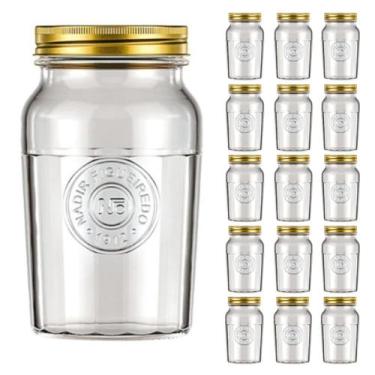 Imagem de Pote Vidro 1,5L Americado Cereal Retro Vintage Bolacha 15Un - NADIR FI