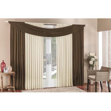 Imagem de Cortina Alana 3m x 2,50m Para Quarto Sala 100% Poliester - Rose Jordão