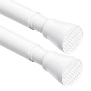 Imagem de Conjunto de 2 peças de aço inoxidável branco SISELBA de 70 a 120 cm