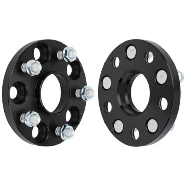 Imagem de IRONTEK Espaçadores de roda de 12,7 x 11,4 cm espaçadores forjados reais de 15 mm com furo de cubo de 60,1 mm M12x1,5 pinos aptos para Lexus 2021-2022 ES250, para Scion 2011-2016 tC/2008-2015 xB, para