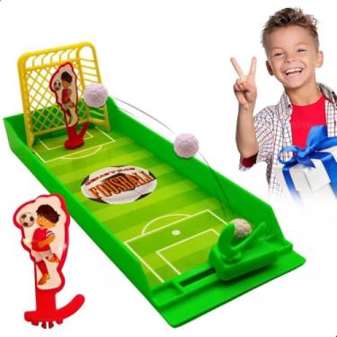 Imagem de Mini Jogos de Mesa Infantil Futebol Basquete Boliche Jogo Educativo Presente Natal Dia das Crianças Aniversário Diversão em Família Jogos de Tabuleiro Portátil Brinquedo Educativo (Futebol)
