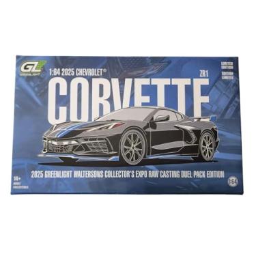 Imagem de Greenlight 51683-A 2025 Waltersons Collector's Expo Raw Casting Duel Pack Limited Edition 2025 Chevy Corvette ZR1 and Raw Body Display Set