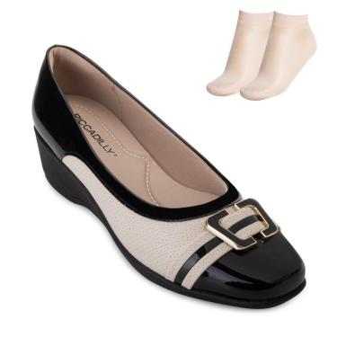 Imagem de Sapato Anabela Piccadilly e Meia PD24-14321