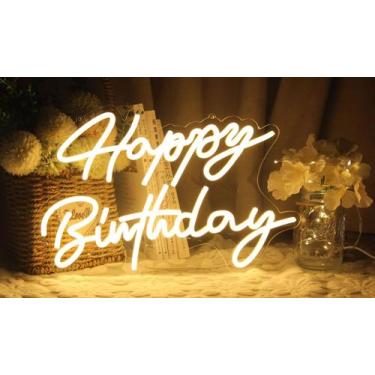 Imagem de Luz noturna LED com sinal de néon Ulalaza acrílico 41x28cm USB 5V