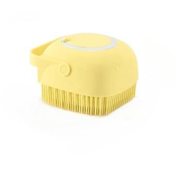 Imagem de Esponja Para Banho de Silicone com Dispenser Massageador Escova Shampoo Sabonete Liquido Infantil Pet Crianças(3)