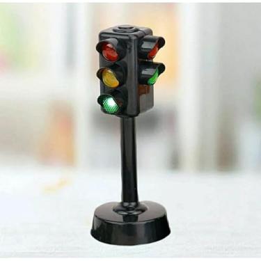 Imagem de Semáforo Sinal de Trânsito com Luz de Led e Som - Educativo - Divertido - Brinquedo Imaginação