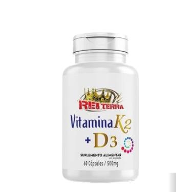 Imagem de Vitamina K2 + D3 – Suplemento Essencial para Ossos e Imunidade 60 cápsulas de 500mg