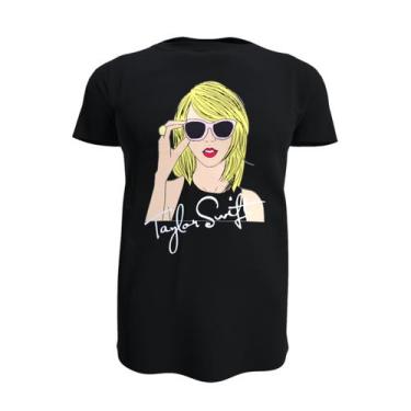 Imagem de Camiseta Taylor Swift Glasses Fan Swiftie unissex 100% algodão - Light