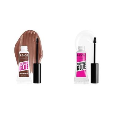 Imagem de Pacote de géis para sobrancelhas NYX Brow Glue Extreme Hold tinted & C