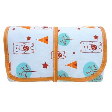 Imagem de Trocador Fraldas Portatil Bolsa Comoda Impermeável Enxoval Menino Meni