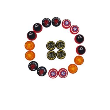 Imagem de Par (2 Unidades) Grip Heróis Protetor Analógico Silicone Controle Joystick Polegar Compatível Com PS4 PS5 Xbox Nintedo Switch Desempenho (Pantera Negra)