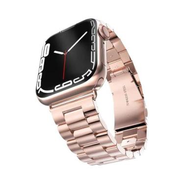 Imagem de Pulseira De Aço Inoxidável De 46mm 49mm Para Apple Watch Ultra, Bracel