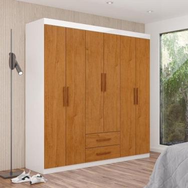 Imagem de Guarda-roupa 6 Portas 2 Gavetas Aurora - Carioca Móveis