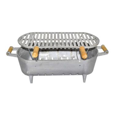 Imagem de Churrasqueira Alumínio Fundido Grosso Sem Tampa e Suporte