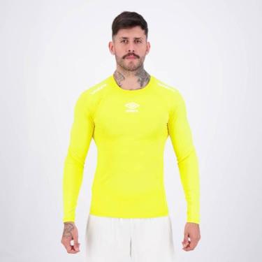 Imagem de Camisa Térmica Umbro Manga Longa IV Amarela, P