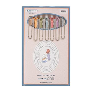 Imagem de Mitsubishi Pencil UMNS38FC7C Caneta esferográfica de gel, Uni-Ball One, Fica Color, 0,38 edição limitada, 7 cores sortidas