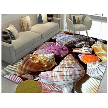 Imagem de Tapetes de área 3D de paralelepípedos tridimensional sala de estar tapete visão corredor tapete hotel escritório criativo quarto pedra tapete B-140 * 200cm (cor: D, tamanho: 100 * 200cm)