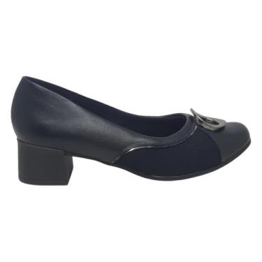 Imagem de Scarpin Salto Bloco Usaflex Joanets AJ0111 - Preto - 35