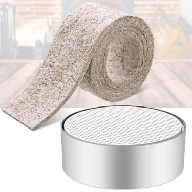 Imagem de Frienda 1 pacote com catalisador de substituição de combustor catalítico para fogão a lenha compatível com fogões de madeira redondos de 15 x 5 cm com 1 refil catalisador de junta de fogão, 16 fitas