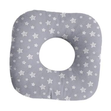 Imagem de KiBcsLic Travesseiro para piercing de orelha, travesseiro em formato de rosquinha com furo, almofada lateral macia e moderna para dormir, protetor auricular, Estrela