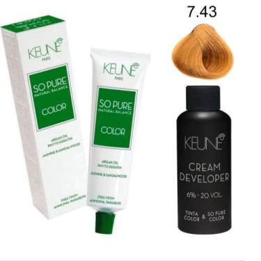 Imagem de Tinta Keune So Pure 7.43 Lo Med Cob Dou OxCreamDev6%20Vol