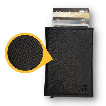 Imagem de Carteira Fibra Com Imã Exclusividade Atni Bloqueio Rfid