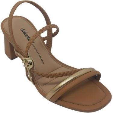 Imagem de Sandália Dakota Feminina Casual com Tira Trançada Salto 5,5cm-Feminino