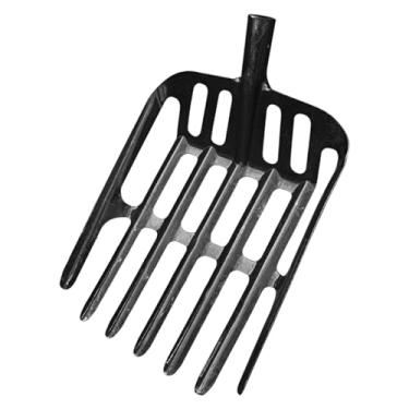 Imagem de WeiLaiKeQi Ferramenta de pá de drenagem de aço, peneira de cabeça de pá de peneiração portátil reutilizável para colheita, escavação, jardinagem, capina, limpeza