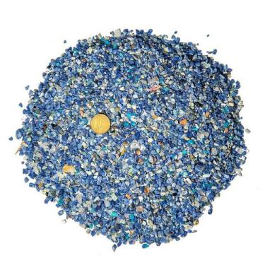 Imagem de Pedra Natural Sodalita Azul Rolada - 1 kg - Areia 3 a 8mm Aprox - Atac