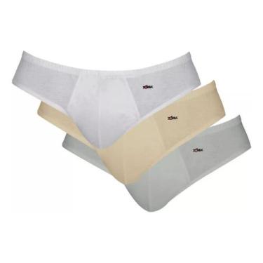 Imagem de Kit 3 Cueca Slip Algodão Clássica Zorba 0791 casapaula, 244, P