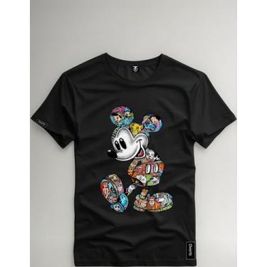 Imagem de Camiseta Personalizada Mickey Mouse Personagens Desenho - Versitz, Pre