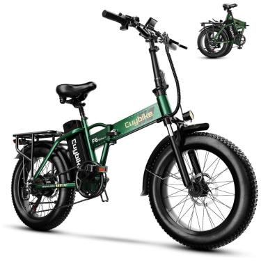 Imagem de Bicicleta Elétrica Dobrável bluebiko F6B com Motor Brushless 750W (Pico 1000W), Bateria Removível 48V 20Ah, Freios a Disco Duplos e Sistema