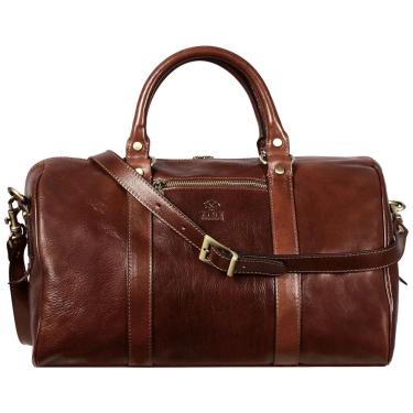 Imagem de Bolsa de Viagem Unissex Clássica de Couro, TIME RESISTANCE 5192101, Marrom